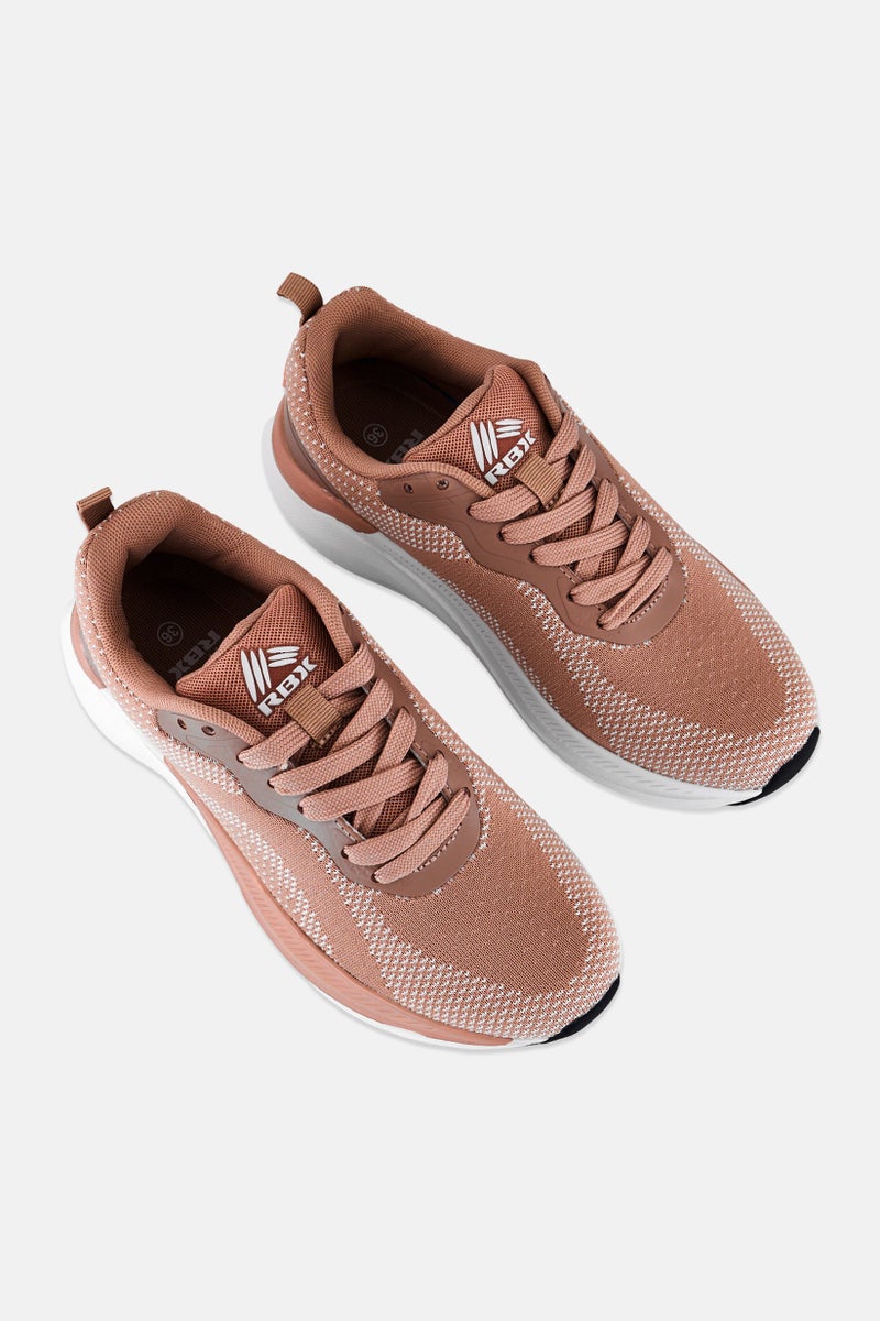 RBX Women Lace Up Running Shoes, Old Pink - Image 4